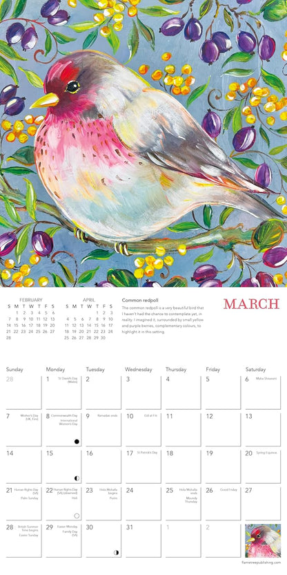 Sophie Adde: Garden Birds Mini Wall Calendar 2027 (Art Calendar