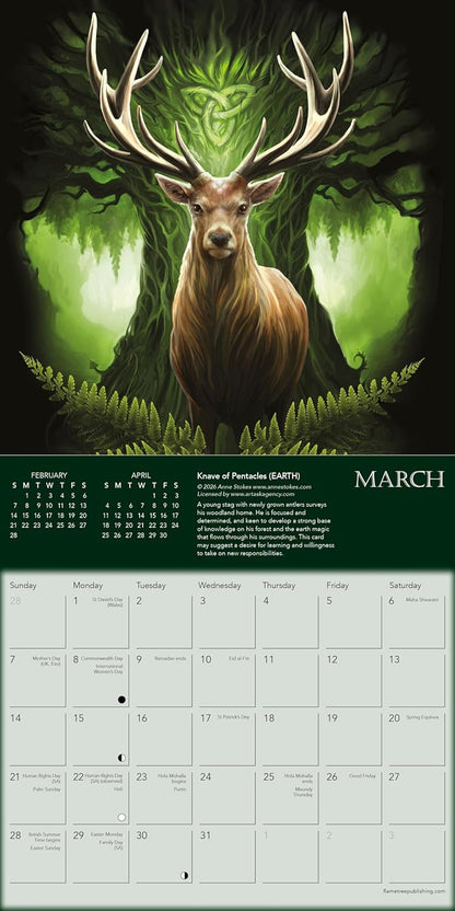 Elementals by Anne Stokes Mini Wall Calendar 2027 (Art Calendar