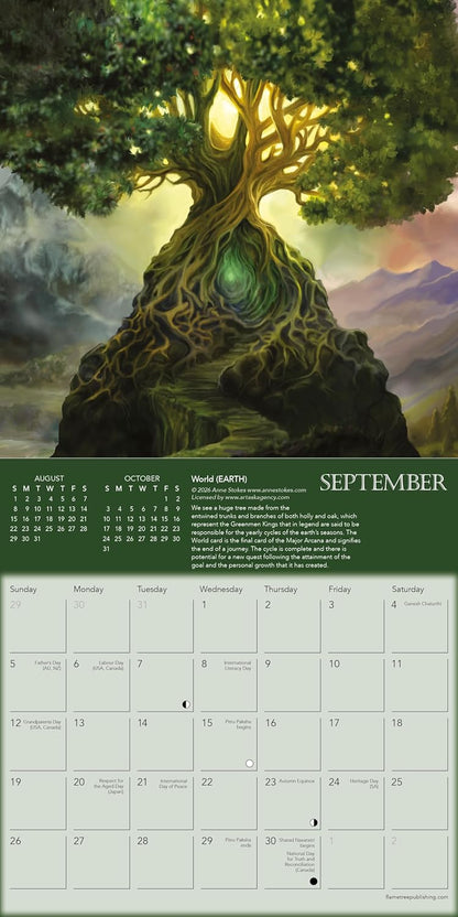 Elementals by Anne Stokes Mini Wall Calendar 2027 (Art Calendar