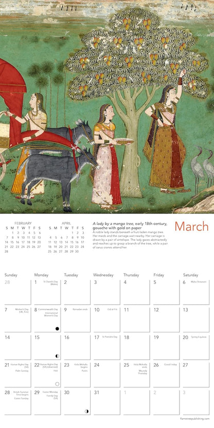 Ashmolean Museum: Indian Art Mini Wall Calendar 2027 (Art Calendar