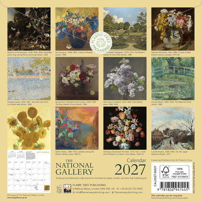 The National Gallery Mini Wall Calendar 2027 (Art Calendar