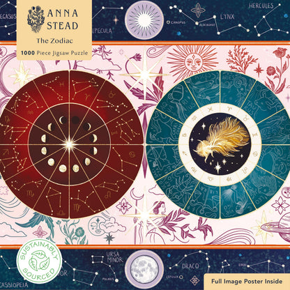 Adult Sustainable Jigsaw Puzzle Anna Stead: The Zodiac1000-pieces. Ethical, Sustainable, Earth-friendly