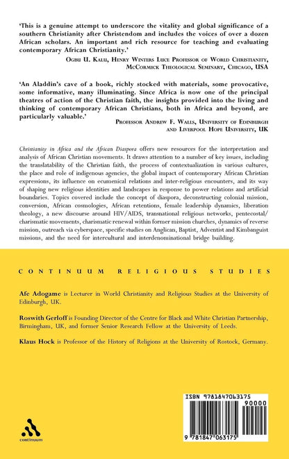 Christianity in Africa and the African Diaspora: The Appropriation of a Scattered Heritage