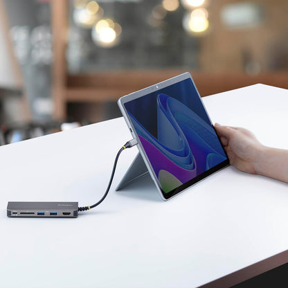 StarTech 6-in-1 USB C Hub, USB-C to HDMI Multiport Adapter with 140W Power Delivery Charging, 4K 60Hz HDMI, 10Gbps Hub, 2.5GbE, SD Slot, Mini Dock for MacBook, Dell, HP