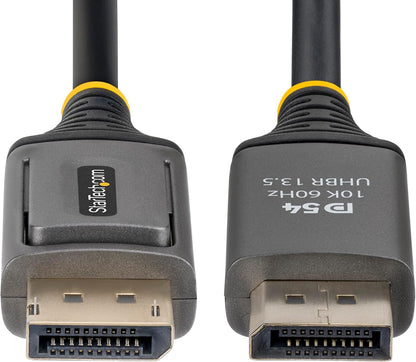 StarTech 3m DisplayPort 2.1 Cable, VESA Certified DP54 DisplayPort Cable, Uncompressed 8K 60Hz, 8K 144Hz/4K 240Hz w/DSC 1.2a, DP 2.1 Monitor Cord