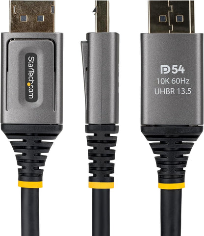 StarTech 50cm DisplayPort 2.1 Cable, VESA Certified DP54 DisplayPort Cable, Uncompressed 8K 60Hz, 8K 144Hz/4K 240Hz w/DSC 1.2a, DP 2.1 Monitor Cord
