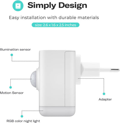 Thirdreality Multi-Function Night Light (Type-F) – Smart Motion & Ambient Sensor