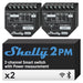 Shelly - 2Pm Gen3 (2-Pack)  Smart Wi-Fi Relay With Power Monitoring