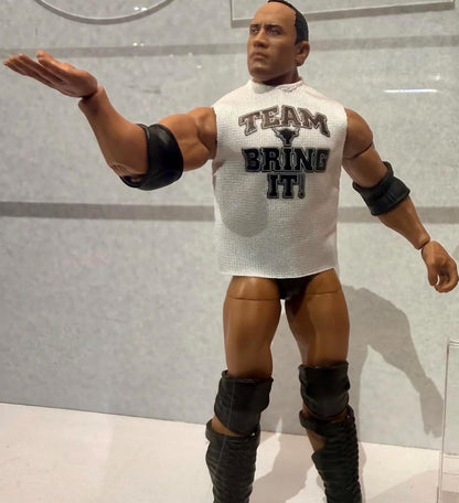 WWE The Rock Team Bring It Mattel Elite Collection Greatest Hits Series 11 Wrestling Action Figure Toy Wrestler