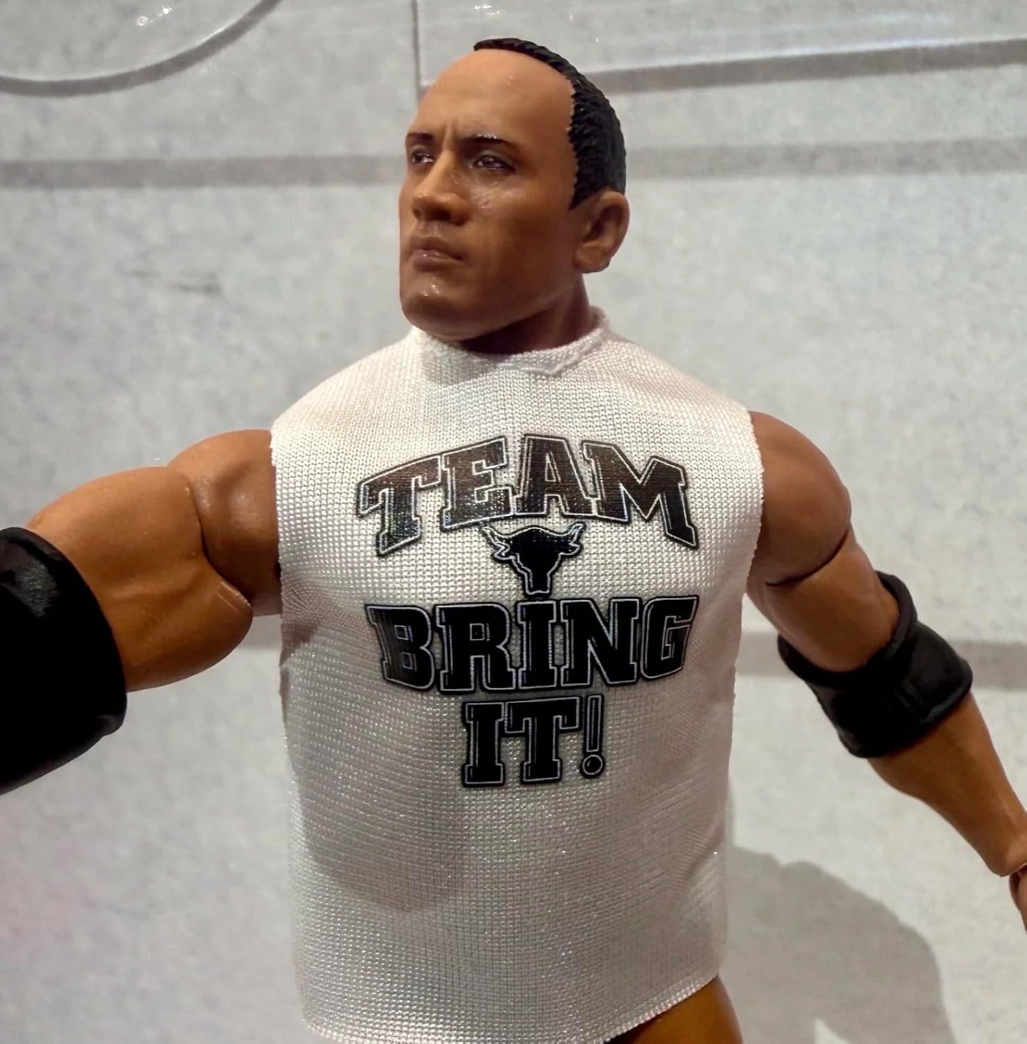 WWE The Rock Team Bring It Mattel Elite Collection Greatest Hits Series 11 Wrestling Action Figure Toy Wrestler