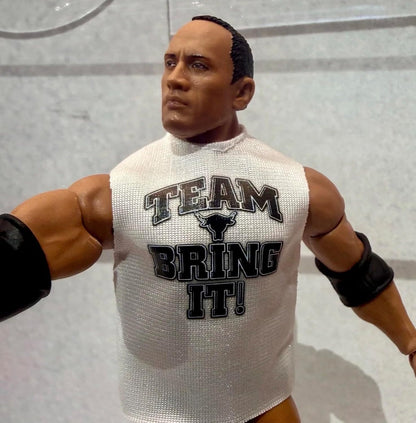 WWE The Rock Team Bring It Mattel Elite Collection Greatest Hits Series 11 Wrestling Action Figure Toy Wrestler