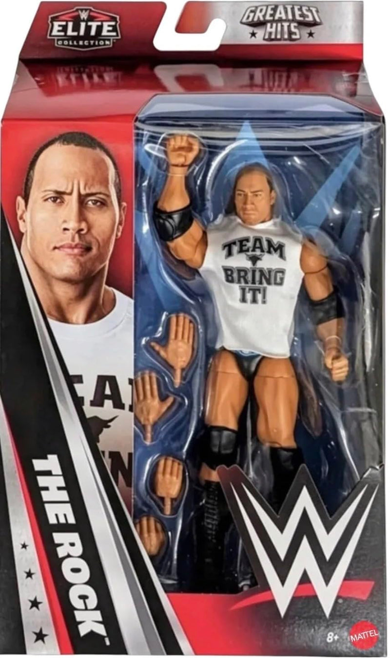 WWE The Rock Team Bring It Mattel Elite Collection Greatest Hits Series 11 Wrestling Action Figure Toy Wrestler