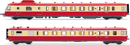 JOUEF HJ2461S SNCF, diesel railcar RGP I with trailer, red/beige TEE livery, ep. III, with DCC sound decoder Railway 1x Diesel Locomotive
