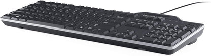 Us/European (Qwerty) Kb-813 Smartcard Reader Usb Kb Black