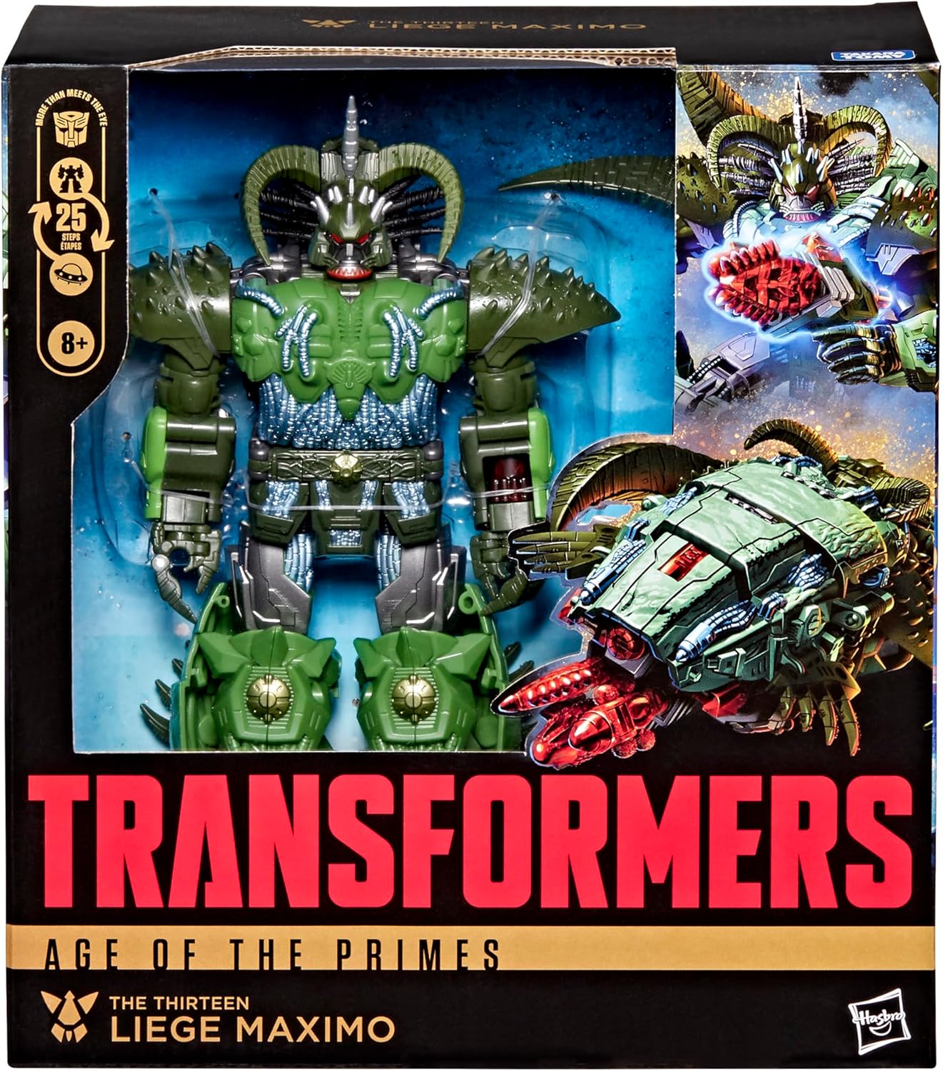 Transformers, Age of the Primes, Liege Maximo dei Tredici, action figure Leader Class convertibile da 21,5 cm, dagli 8 anni in su