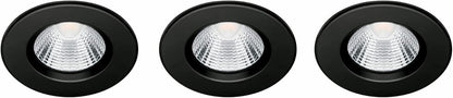Philips Dive Badkamer Inbouwspot - Zwart - 5 W - 3 Pack