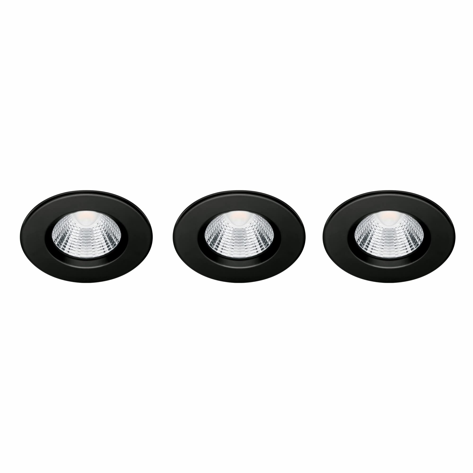 Philips Dive Badkamer Inbouwspot - Zwart - 5 W - 3 Pack