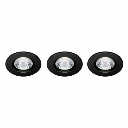 Philips Dive Badkamer Inbouwspot - Zwart - 5 W - 3 Pack