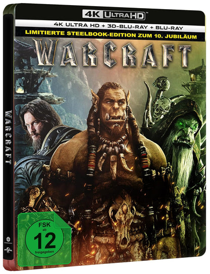 Warcraft: The Beginning (Steelbook, 4K-UHD+Blu-ray+3D-Blu-ray