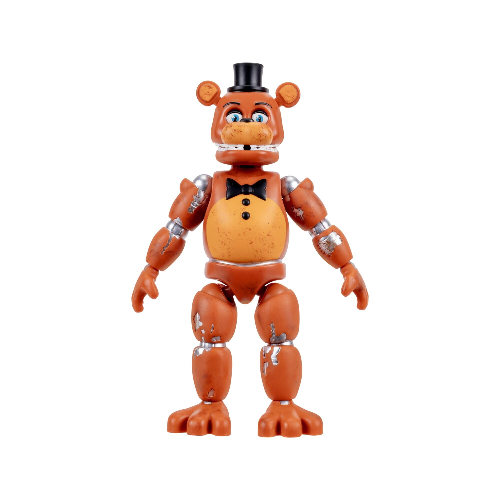 Five Nights at Freddys Withered Freddy - 5-Inch Articulated Figure with Jumpscare Feature and Glow-In-The-Dark Eyes