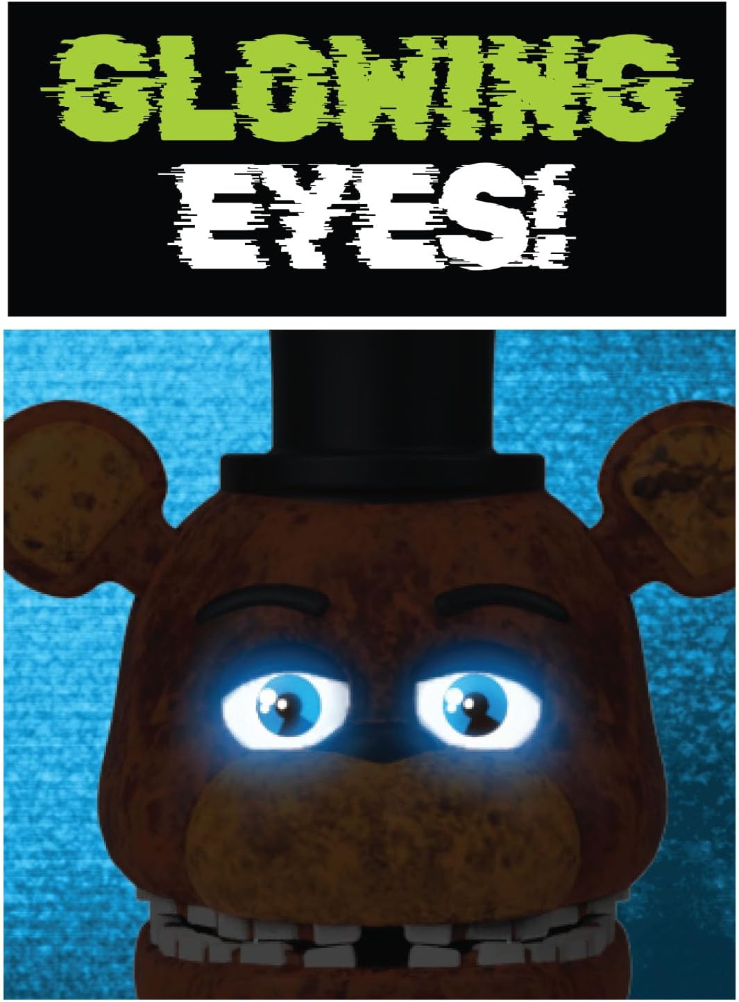 Five Nights at Freddys Withered Freddy - 5-Inch Articulated Figure with Jumpscare Feature and Glow-In-The-Dark Eyes
