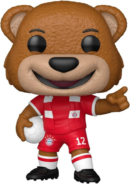 Funko POP! Football: FC Bayern München - Berni The Bear - Sammelbare Vinylfigur - Geschenkidee - Offizielles Merchandise - Spielzeug für Kinder & Erwachsene - Modellfigur für Sammler
