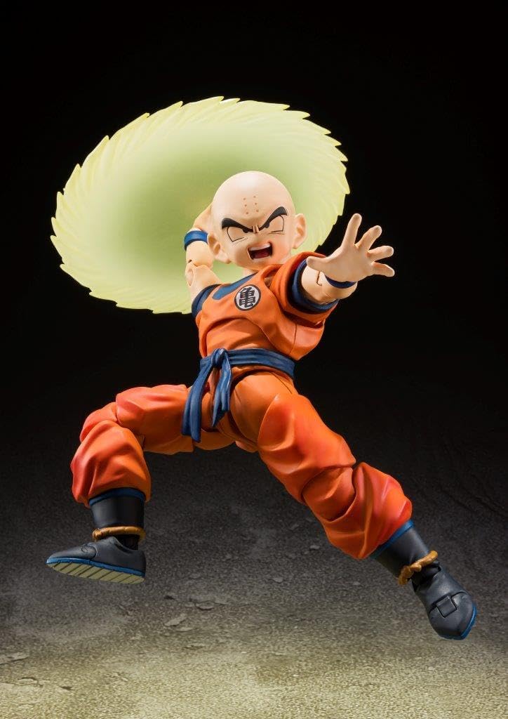 TAMASHII NATIONS Dragon Ball Z – Krillin – L'homme le plus fort de la Terre – (Réédition) Figurine S.H.Figuarts