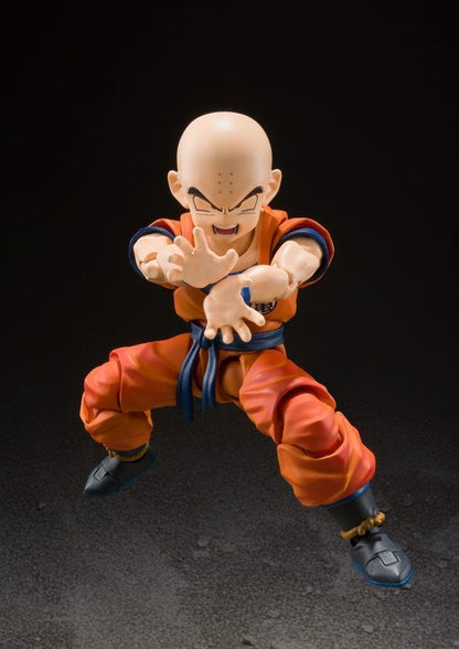 TAMASHII NATIONS Dragon Ball Z – Krillin – L'homme le plus fort de la Terre – (Réédition) Figurine S.H.Figuarts