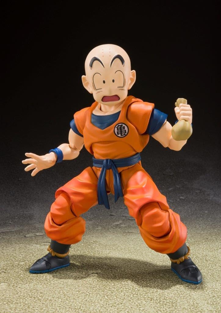 TAMASHII NATIONS Dragon Ball Z – Krillin – L'homme le plus fort de la Terre – (Réédition) Figurine S.H.Figuarts