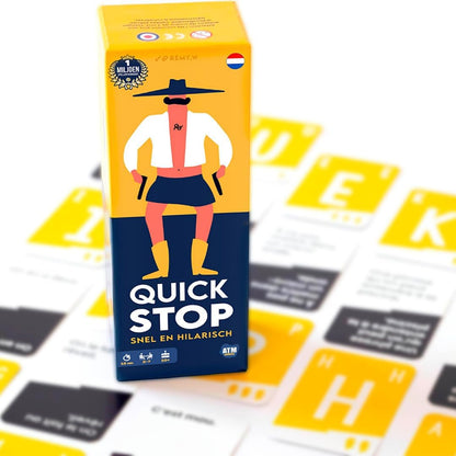 QUICKSTOP – Het ultieme kaartspel voor snelle denkers & grappige momenten | Family- & Partyspel | Vanaf 10 Jaar | 2-7 Spelers | 30 min | Compact Reisspel voor Elke Gelegenheid