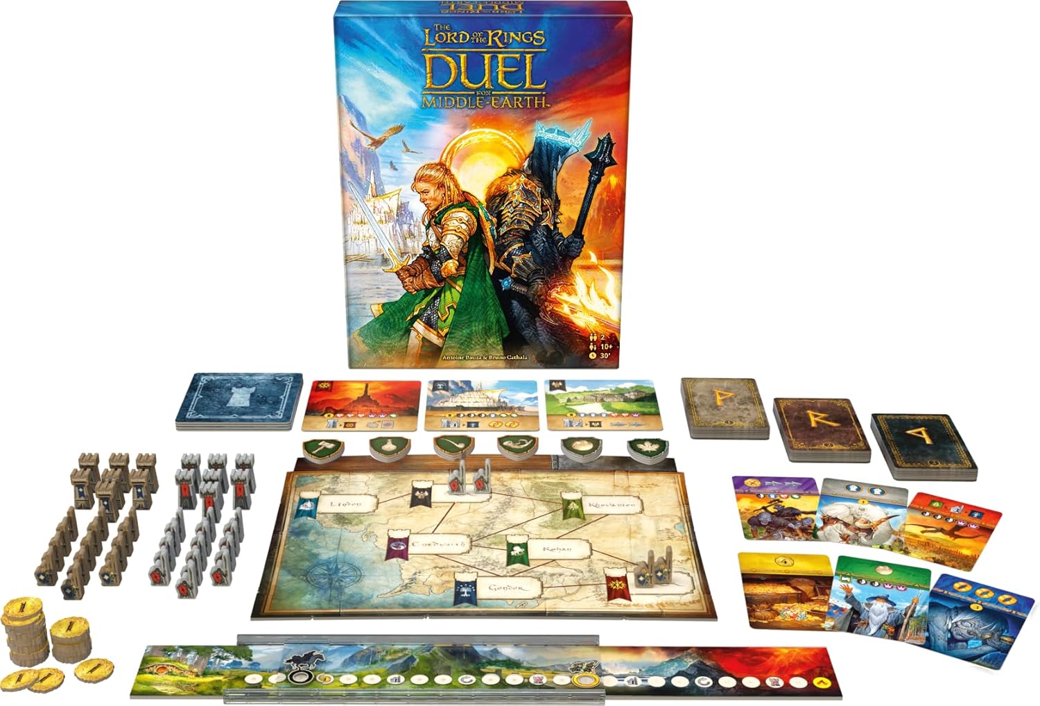 Asmodee | Der Herr der Ringe: Duell für Mittelerde | Brettspiel | Ab 10 Jahren | 2 Spieler | Spielzeit: 30 Minuten