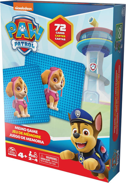 Paw Patrol Memory Game for Spin Master Games, Paw Patrol Toy, Chase, Stella, Marcus, Ruben Card Games to Remember, for Children from 4 Years