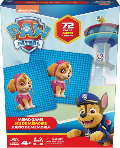Paw Patrol Memory Game for Spin Master Games, Paw Patrol Toy, Chase, Stella, Marcus, Ruben Card Games to Remember, for Children from 4 Years