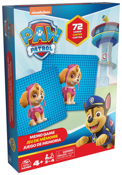 Paw Patrol Memory Game for Spin Master Games, Paw Patrol Toy, Chase, Stella, Marcus, Ruben Card Games to Remember, for Children from 4 Years