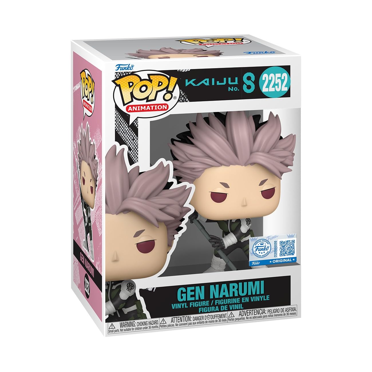 Funko Pop! Animation: Kaiju No8 - Gen Narumi - Kaiju No 8 - Amazon Exclusive - Collectable Vinyl Figure - Gift Idea - Official Merchandise - Toys for Kids & Adults - Anime Fans