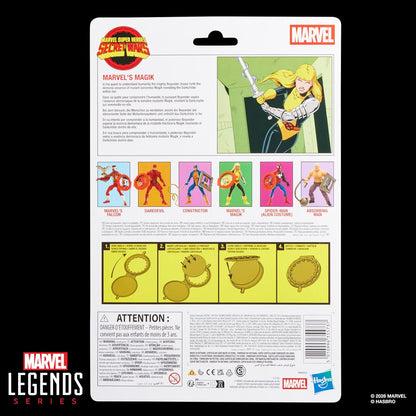 Marvel Legends Series, Figurine de Collection Secret Wars Magik de 15 cm avec Bouclier lenticulaire, inspirée des Bandes dessinées X-Men and New Mutants