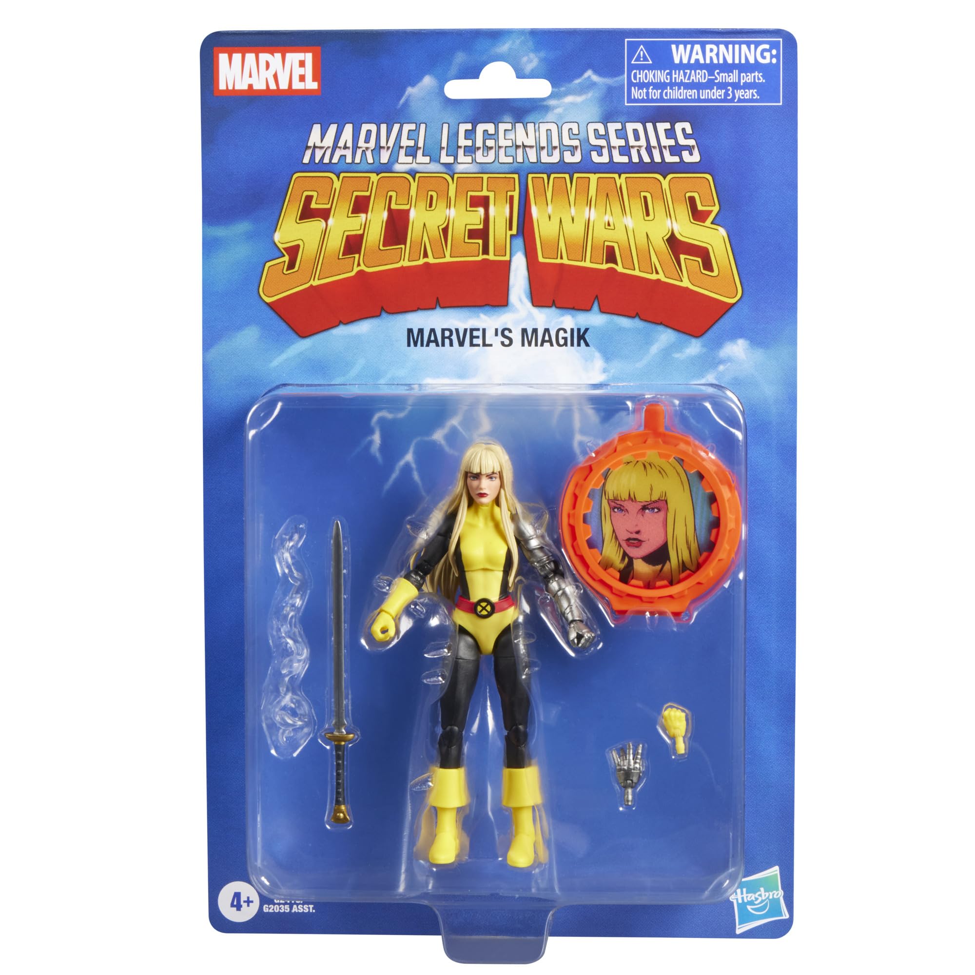 Marvel Legends Series, Figurine de Collection Secret Wars Magik de 15 cm avec Bouclier lenticulaire, inspirée des Bandes dessinées X-Men and New Mutants