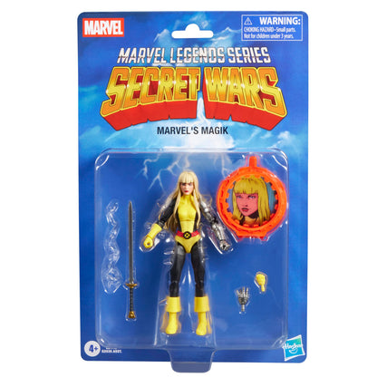 Marvel Legends Series, Figurine de Collection Secret Wars Magik de 15 cm avec Bouclier lenticulaire, inspirée des Bandes dessinées X-Men and New Mutants