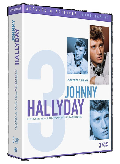 Johnny hallyday - coffret 3 films : les poneyttes + à tout casser + les parisiennes