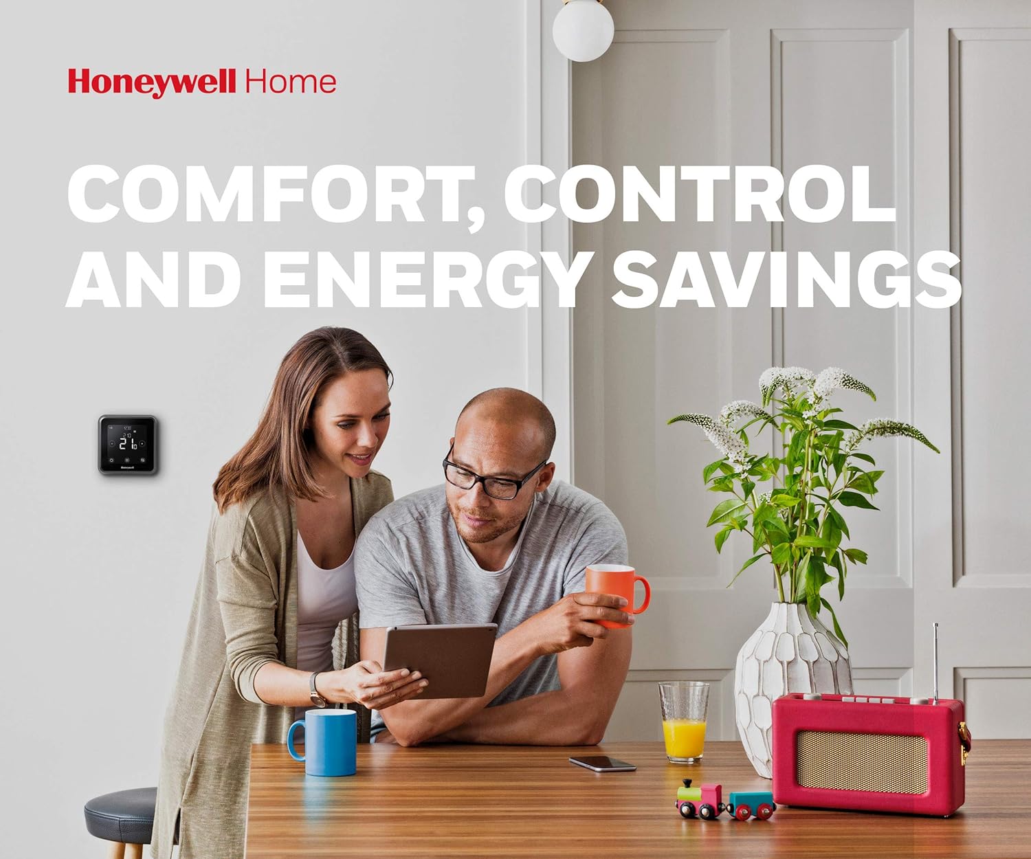 Honeywell Y6R910Wf6042 T6 Draadloze Kamerthermostaat Montagewijze: Opbouw (Op Muur) 1 Stuk(S)