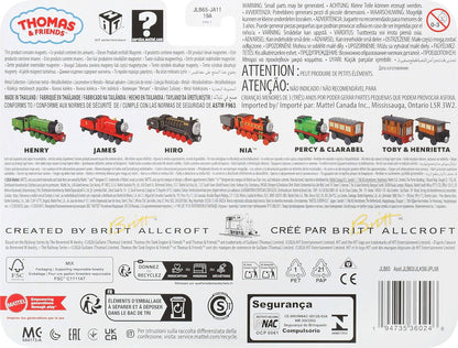 Thomas & Friends by Fisher-Price Toy Train 2-Pack or 1 Deluxe Die-Cast Character Engines featuring Classic Designs from the Series (Styles May Vary), JLB65