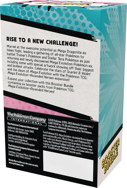 Pokemon TCG - Mega Evolution - Acended Heroes - Booster Bundle