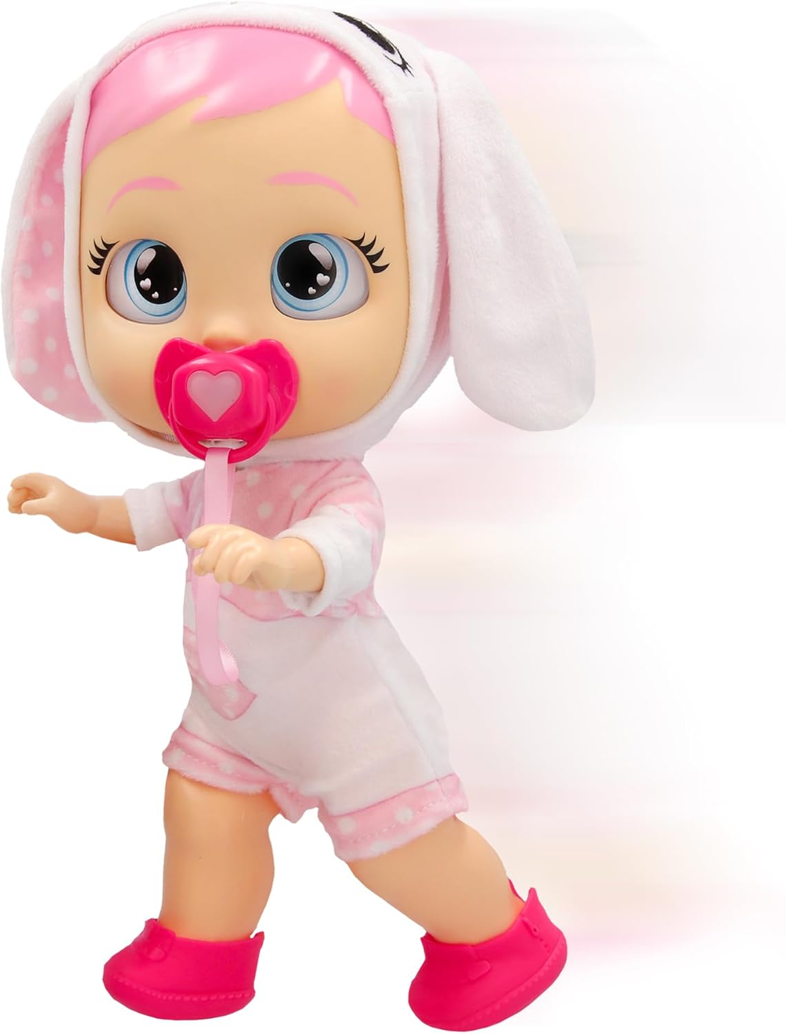 CRY Babies Coney Interaktive Puppe Hilf Coney bei ihren ersten Schritten – sie gibt über 10 Laute und Reaktionen von Sich und kann leuchtende LED-Tränen weinen. Kinder ab 3 Jahren.