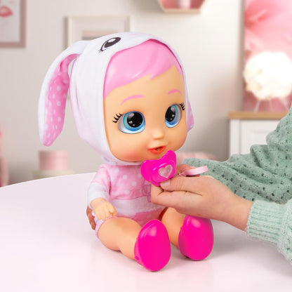 CRY Babies Coney Interaktive Puppe Hilf Coney bei ihren ersten Schritten – sie gibt über 10 Laute und Reaktionen von Sich und kann leuchtende LED-Tränen weinen. Kinder ab 3 Jahren.