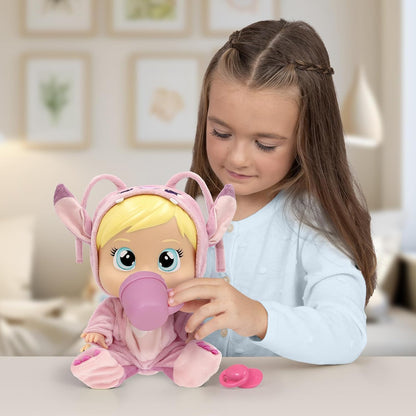 Cry Babies Disney Angel Interaktive Puppe Cry Baby Loving Care inspiriert von Angel, mit 3 Zubehörteilen und echten Tränen Kinder ab 3 Jahren