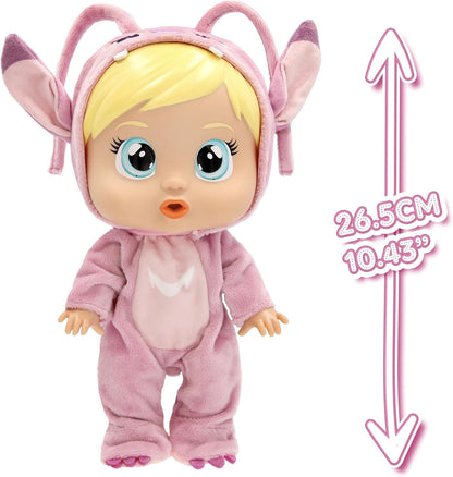 Cry Babies Disney Angel Interaktive Puppe Cry Baby Loving Care inspiriert von Angel, mit 3 Zubehörteilen und echten Tränen Kinder ab 3 Jahren