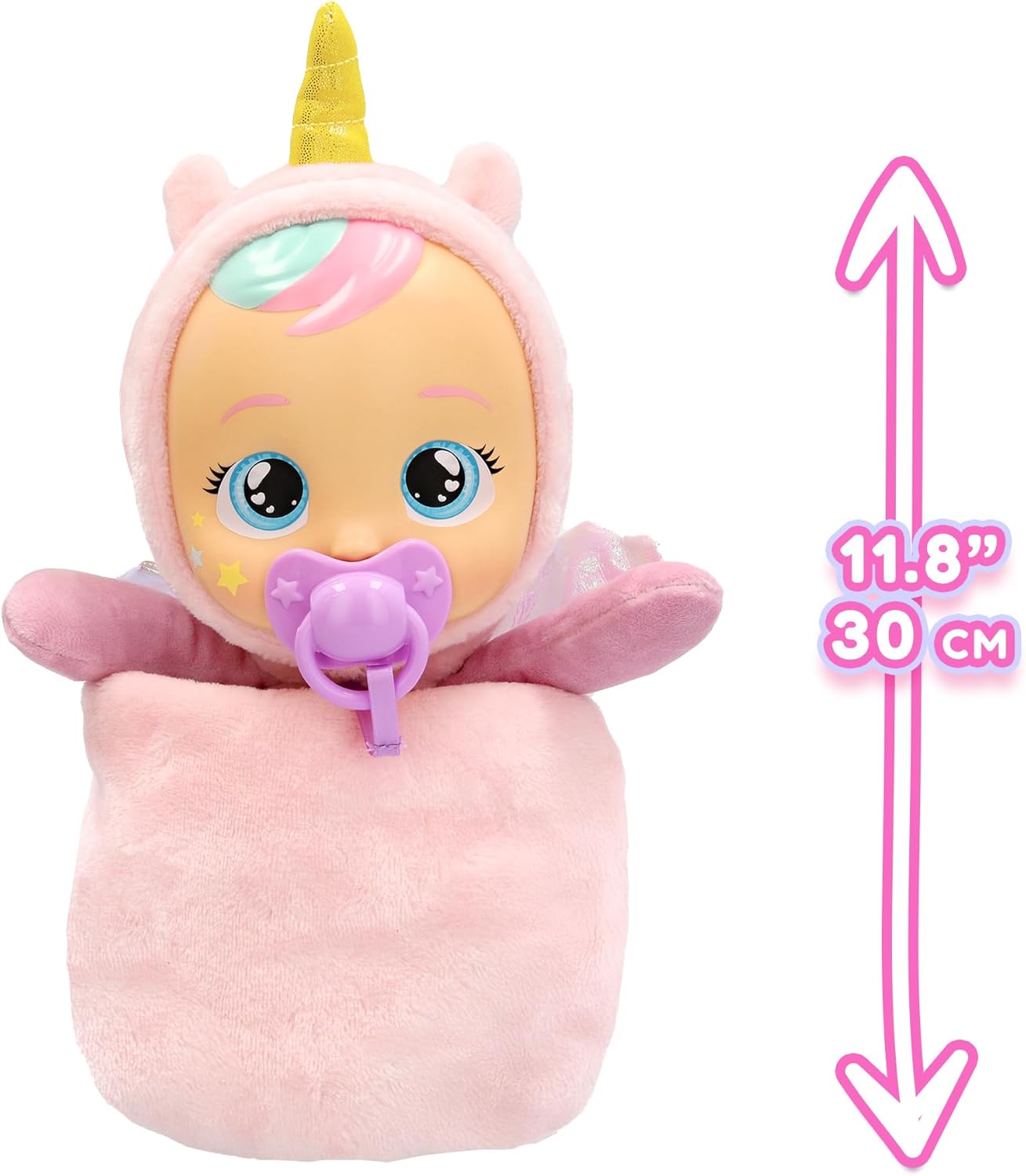 CRY Babies Luna & Poppy Interaktive Puppe Kinderleichtes Einschlafen mit Goodnight Friends Luna und Poppy, mit magischen Lichtern, sanften Babylauten und Schlafliedern. Kinder ab 3 Jahren