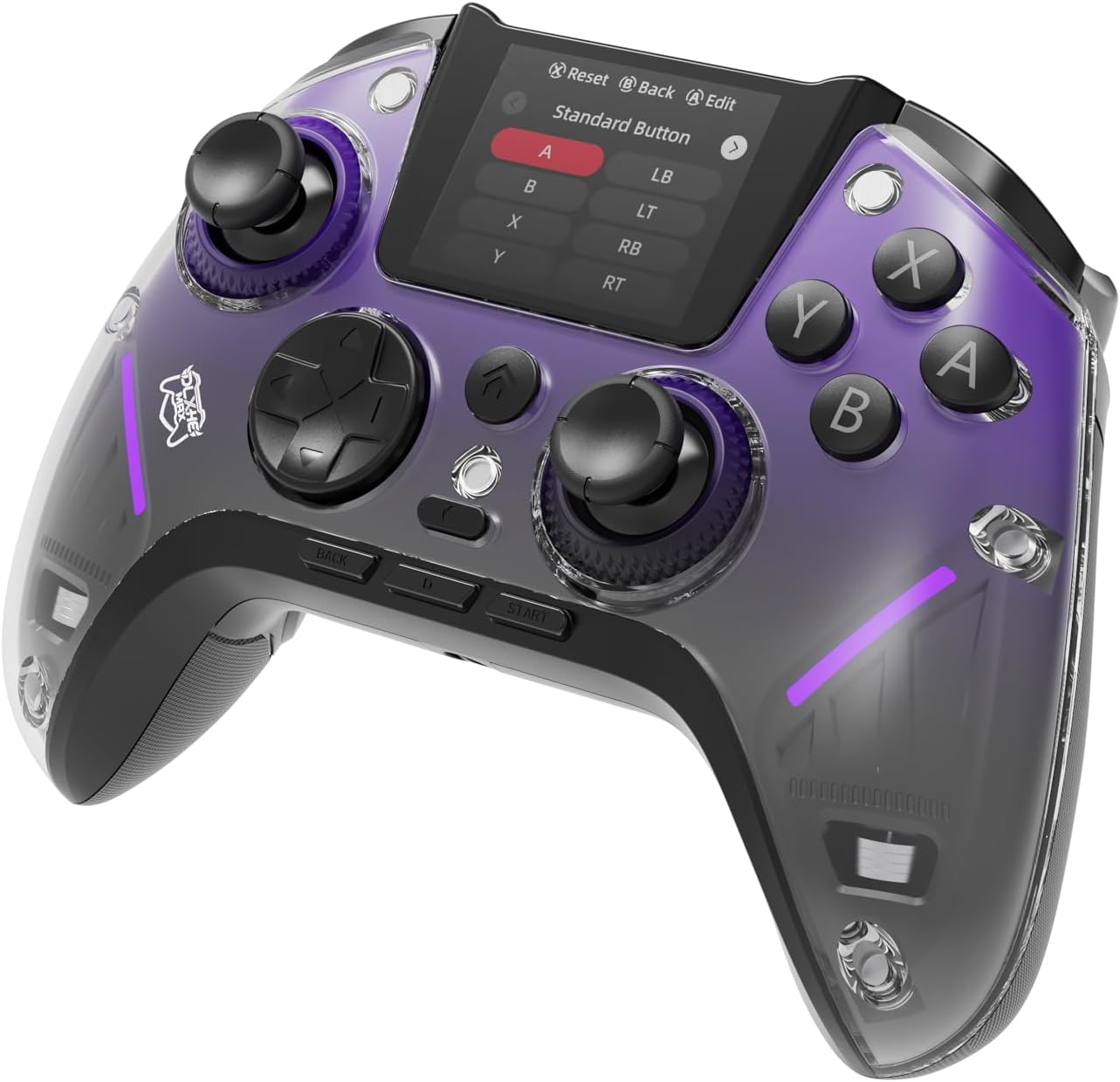 DLX HE MAX Wireless/Wired/Bluetooth Controller - Hall Effect/LED Screen/Programmable, Rechargeable, With charging base.