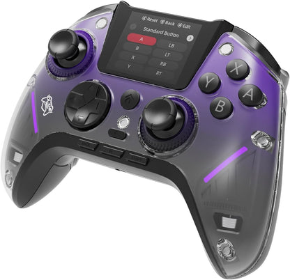 DLX HE MAX Wireless/Wired/Bluetooth Controller - Hall Effect/LED Screen/Programmable, Rechargeable, With charging base.