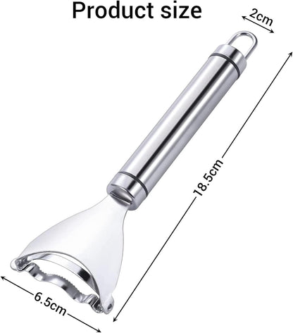 rapsigo Stainless Steel Corn Peeler Tool | Manual Corn Kernel Remover Stripper | Sharp Blade Handheld Corn Cutter for Kitchen Cooking Prep